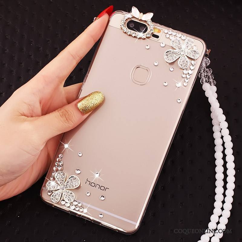 Huawei P9 Plus Strass Étui Incassable Coque De Téléphone Transparent Protection Fluide Doux