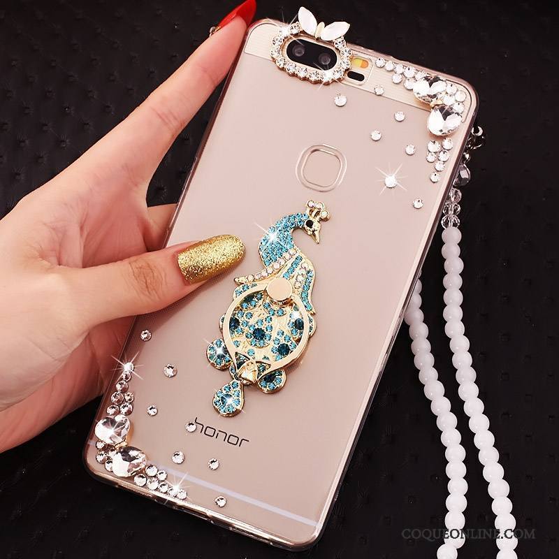 Huawei P9 Plus Strass Étui Incassable Coque De Téléphone Transparent Protection Fluide Doux