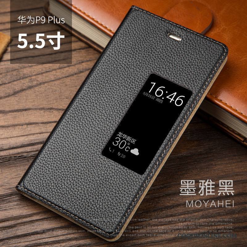 Huawei P9 Plus Tout Compris Protection Cuir Véritable Coque De Téléphone Incassable Étui Étui En Cuir