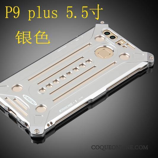 Huawei P9 Plus Téléphone Portable Étui Argent Coque De Téléphone Border Protection Métal