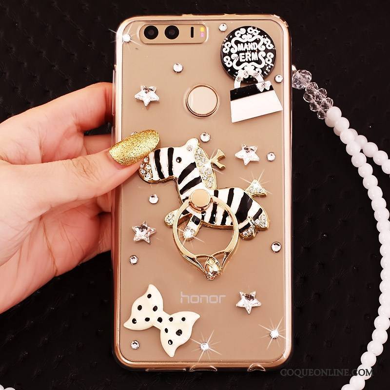 Huawei P9 Silicone Anneau Strass Étui Protection Or Coque De Téléphone