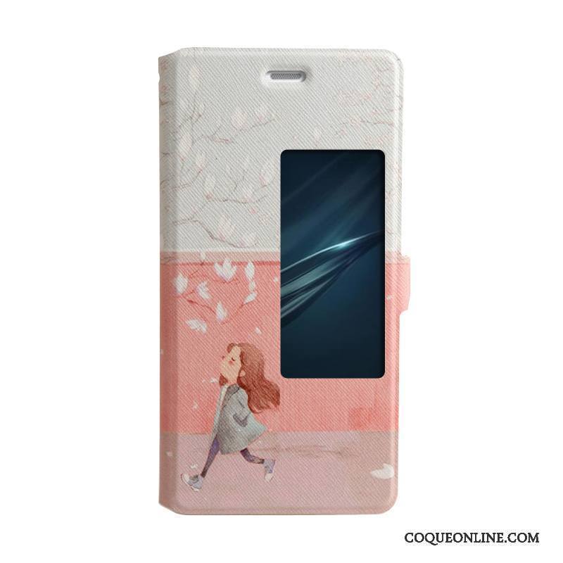 Huawei P9 Tendance Dessin Animé Étui Coque De Téléphone Housse Fluide Doux Ouvrir La Fenêtre