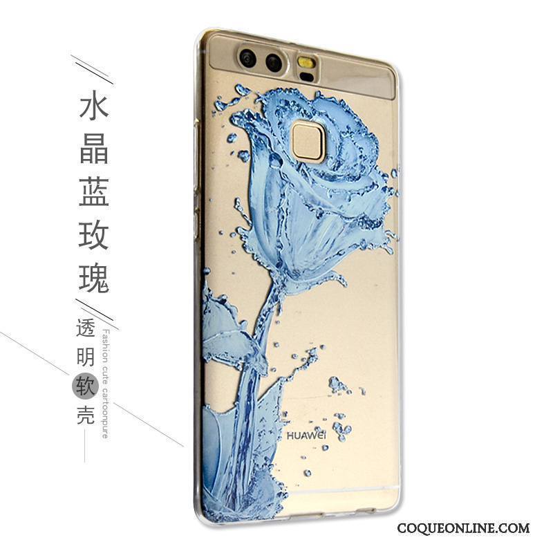 Huawei P9 Étui Gaufrage Dessin Animé Silicone Charmant Coque De Téléphone