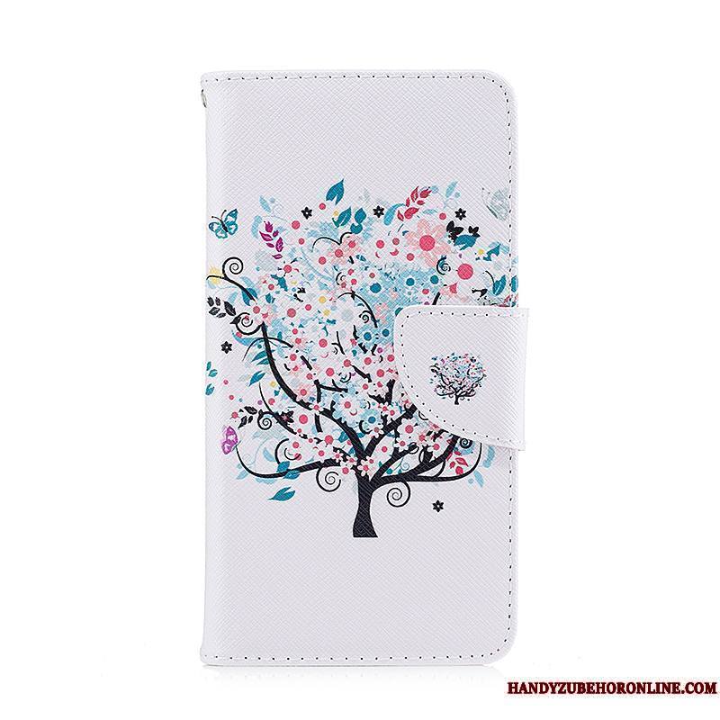 Huawei Y5 2018 Bleu Protection Étui En Cuir Coque De Téléphone