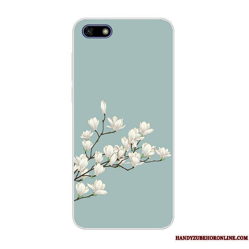 Huawei Y5 2018 Coque Bleu Dessin Animé Étui Protection Incassable De Téléphone