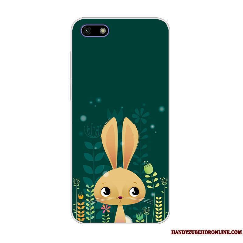 Huawei Y5 2018 Coque Bleu Dessin Animé Étui Protection Incassable De Téléphone