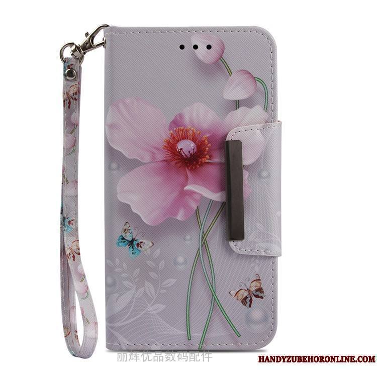 Huawei Y5 2018 Coque De Téléphone Étui Incassable Blanc Housse Protection Étui En Cuir