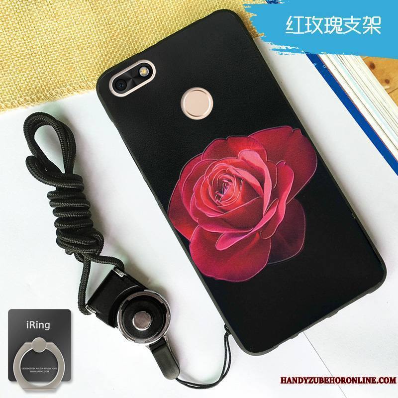 Huawei Y5 2018 Coque Tout Compris Silicone Fluide Doux Protection Incassable Pendentif Étui