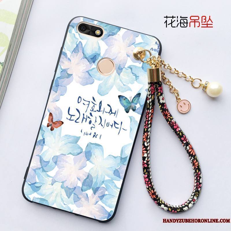 Huawei Y5 2018 Coque Tout Compris Silicone Fluide Doux Protection Incassable Pendentif Étui