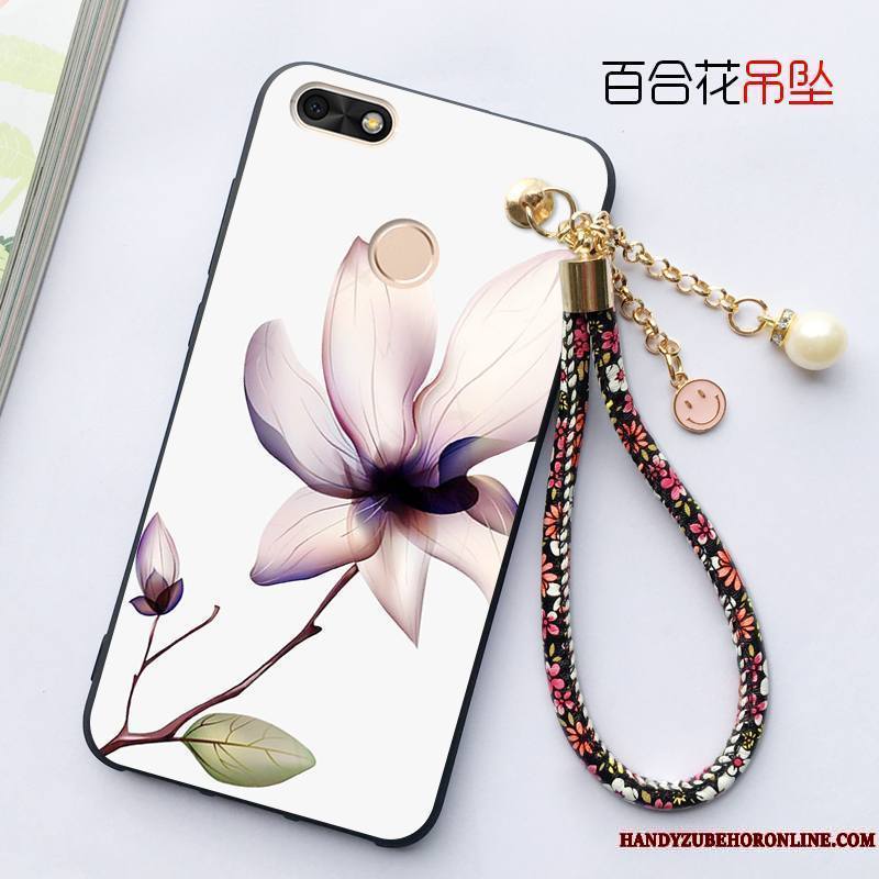 Huawei Y5 2018 Coque Tout Compris Silicone Fluide Doux Protection Incassable Pendentif Étui