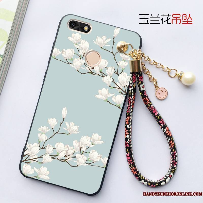 Huawei Y5 2018 Coque Tout Compris Silicone Fluide Doux Protection Incassable Pendentif Étui