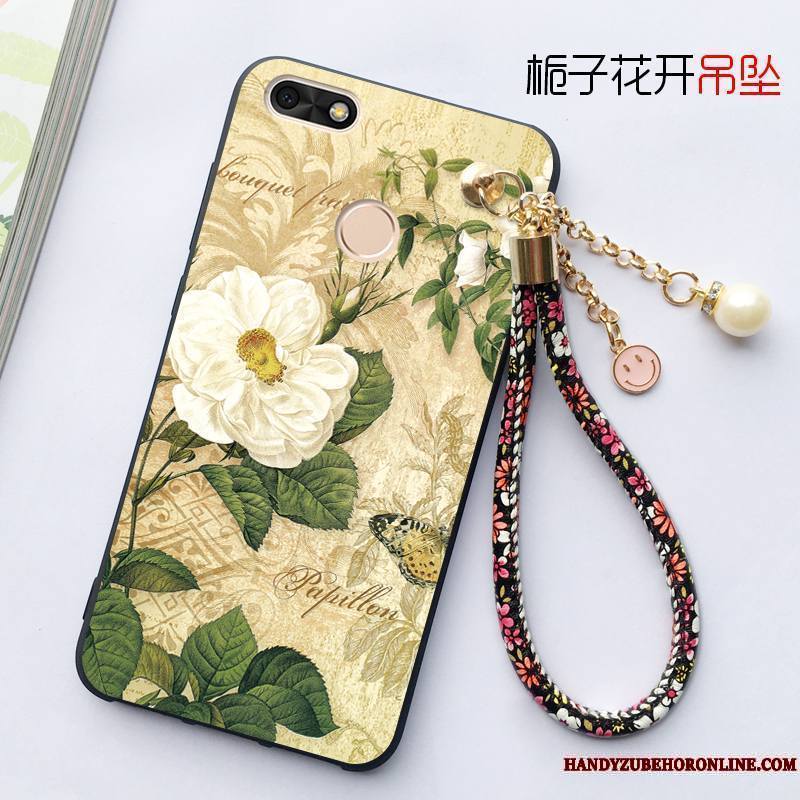 Huawei Y5 2018 Coque Tout Compris Silicone Fluide Doux Protection Incassable Pendentif Étui