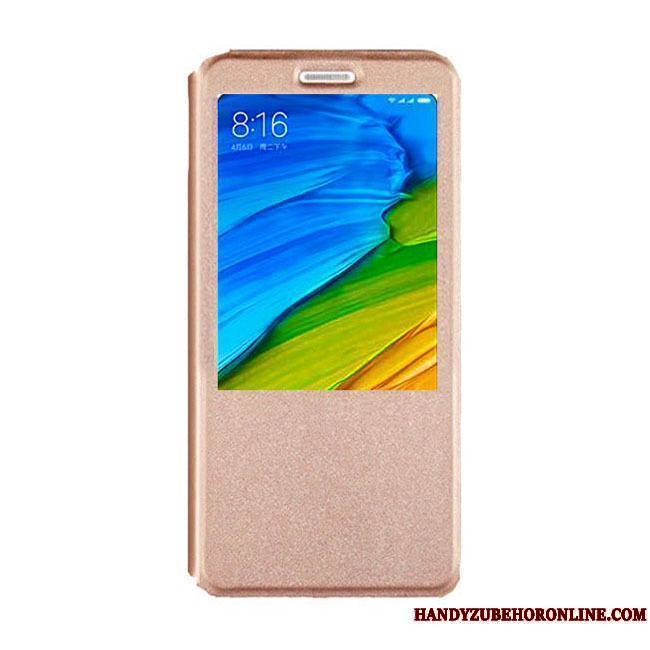 Huawei Y5 2018 Coque Téléphone Portable Bleu Fluide Doux Incassable Étui Ouvrir La Fenêtre Protection