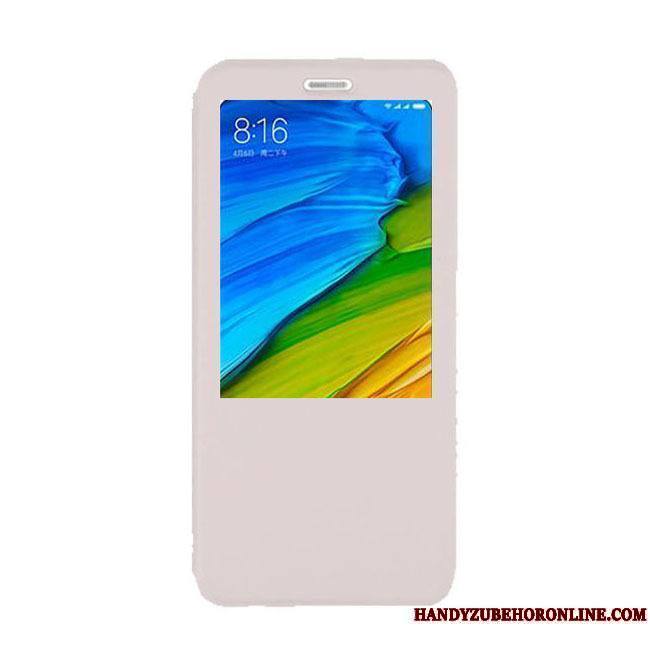 Huawei Y5 2018 Coque Téléphone Portable Bleu Fluide Doux Incassable Étui Ouvrir La Fenêtre Protection