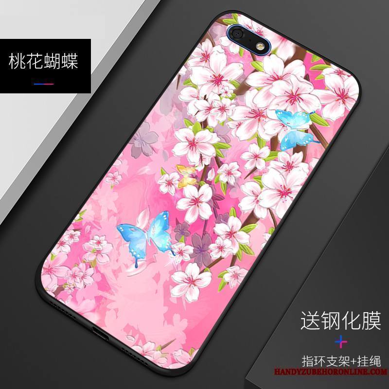 Huawei Y5 2018 Silicone Incassable Coque De Téléphone Fluide Doux Gaufrage Protection Étui