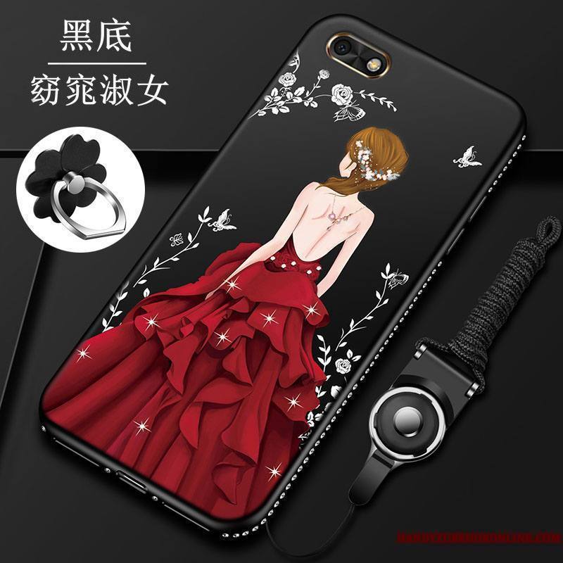 Huawei Y5 2018 Tout Compris Étui Coque De Téléphone Rouge Tendance Protection Incassable