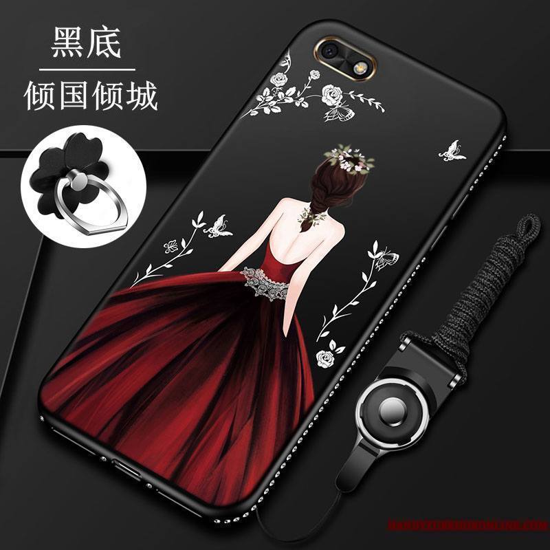 Huawei Y5 2018 Tout Compris Étui Coque De Téléphone Rouge Tendance Protection Incassable