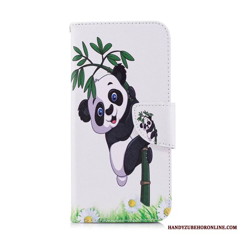 Huawei Y5 2019 Bleu Housse Protection Peinture Coque De Téléphone Étui Étui En Cuir