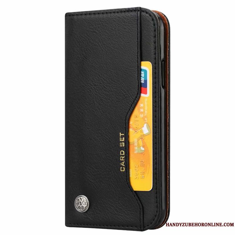 Huawei Y5 2019 Coque Carte Classic Étui En Cuir Magnétisme Portefeuille Support Téléphone Portable