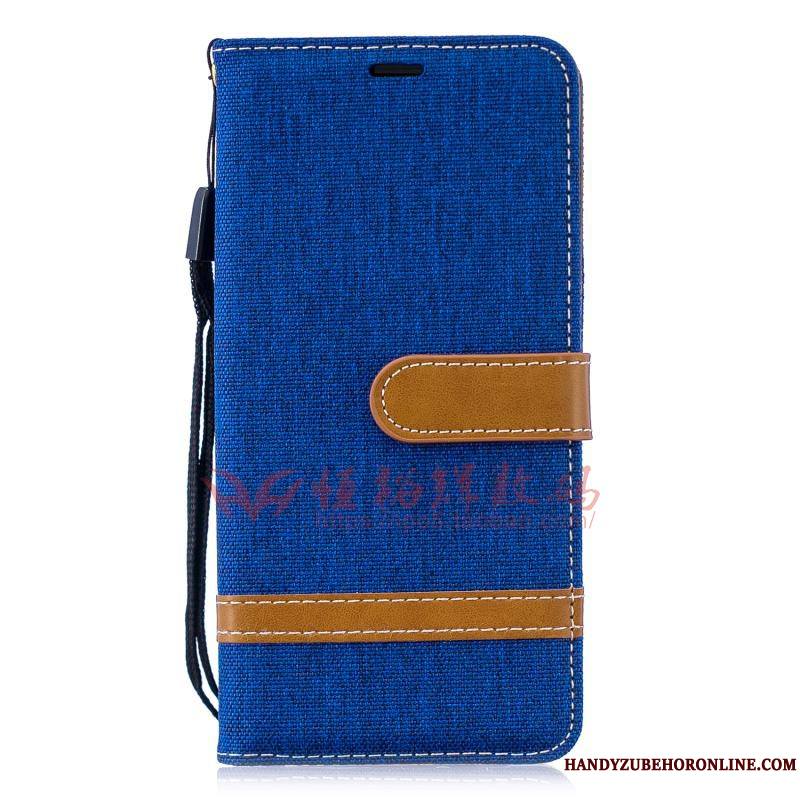 Huawei Y5 2019 Denim Incassable Rouge Tendance Étui Coque En Silicone