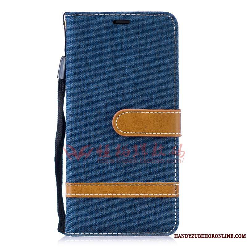 Huawei Y5 2019 Denim Incassable Rouge Tendance Étui Coque En Silicone