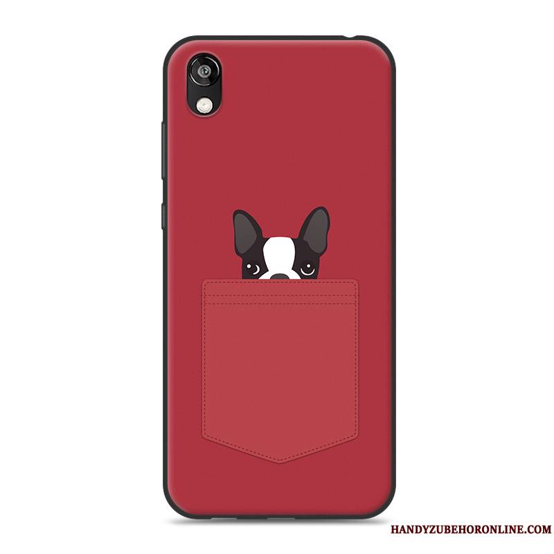 Huawei Y5 2019 Fluide Doux Protection Incassable Rose Coque De Téléphone En Silicone Dessin Animé