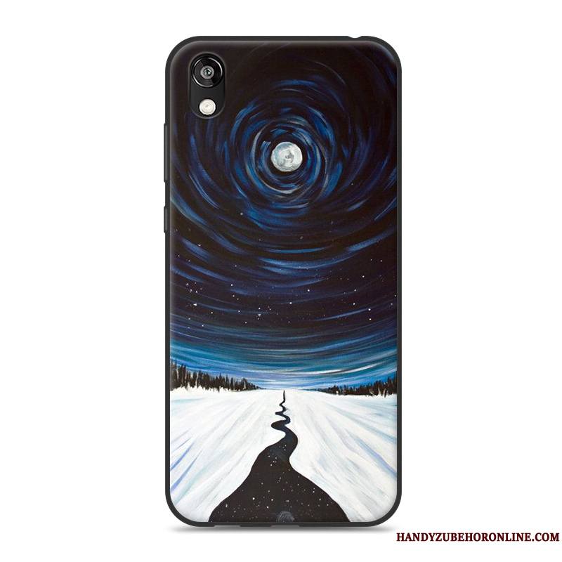 Huawei Y5 2019 Fluide Doux Protection Incassable Rose Coque De Téléphone En Silicone Dessin Animé