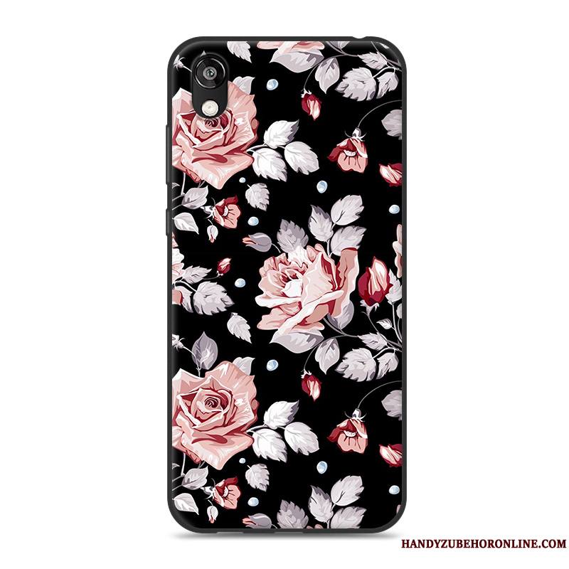 Huawei Y5 2019 Fluide Doux Protection Incassable Rose Coque De Téléphone En Silicone Dessin Animé