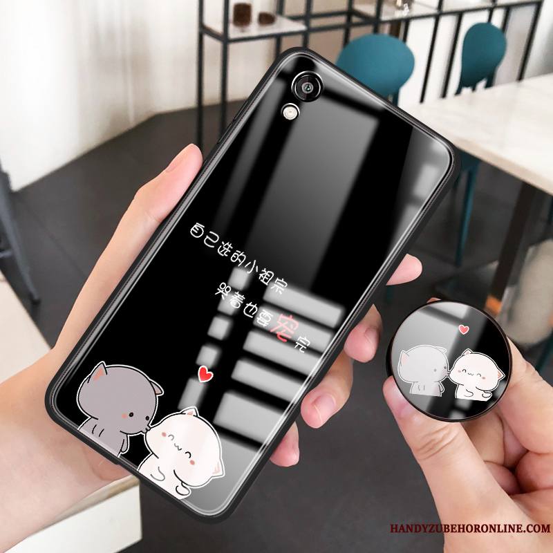 Huawei Y5 2019 Simple Amoureux Petit Verre Incassable Protection Coque De Téléphone