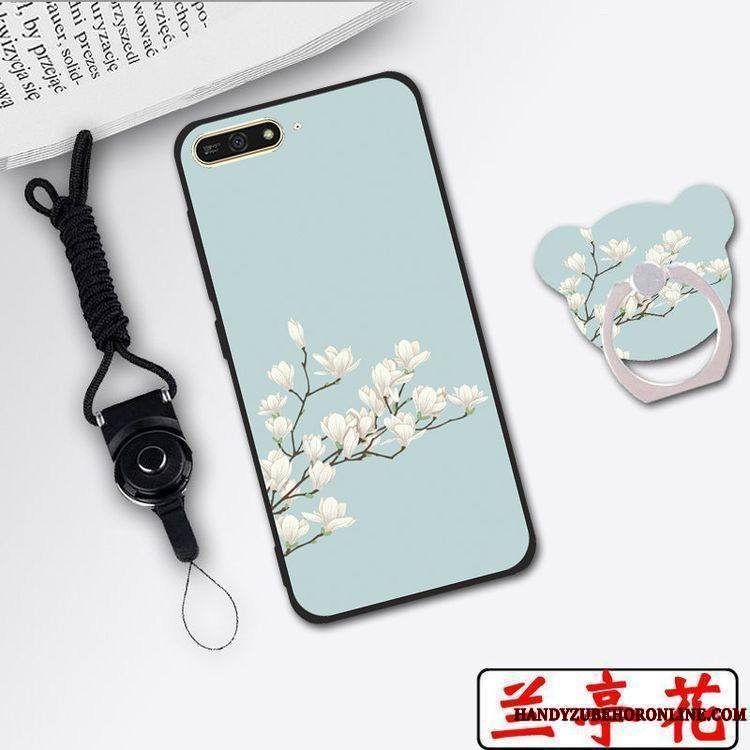 Huawei Y6 2018 Coque Haute Rose Incassable Fluide Doux Silicone Protection Tout Compris