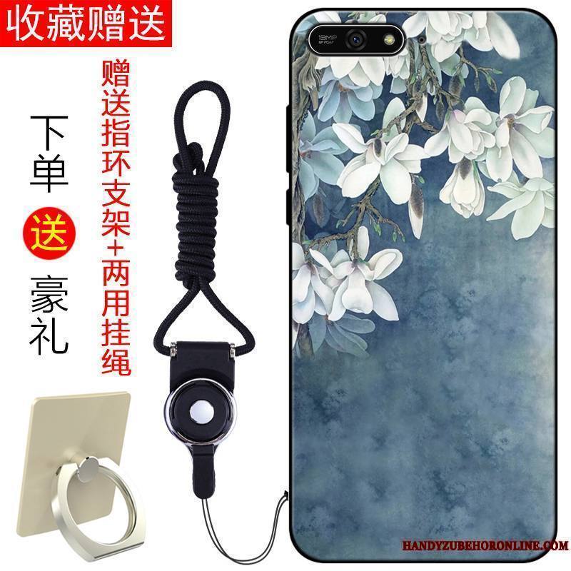 Huawei Y6 2018 Vert Frais Fluide Doux Coque De Téléphone Étui Incassable