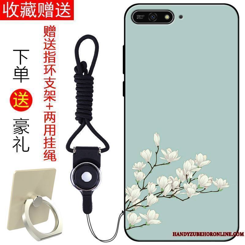 Huawei Y6 2018 Vert Frais Fluide Doux Coque De Téléphone Étui Incassable