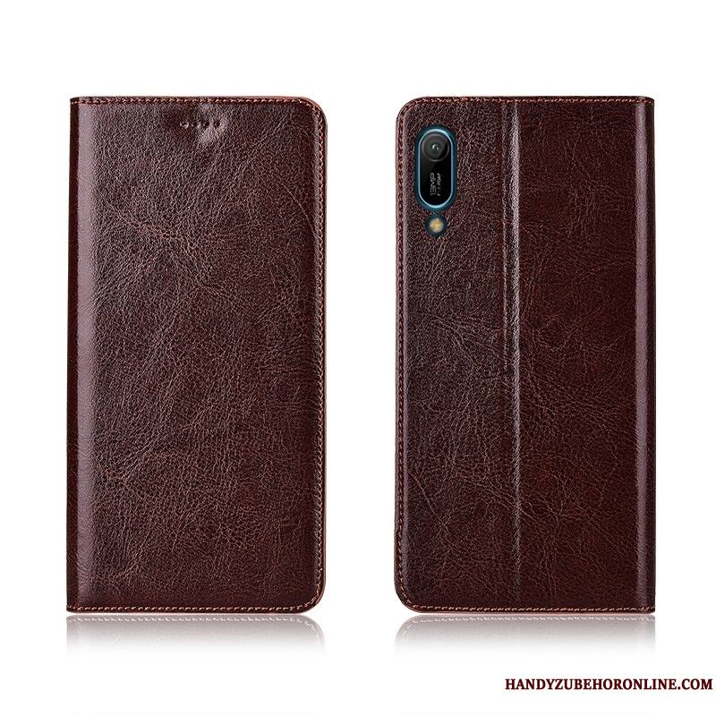 Huawei Y6 2019 Clamshell Étui Coque De Téléphone Modèle Fleurie Fluide Doux Nouveau Housse