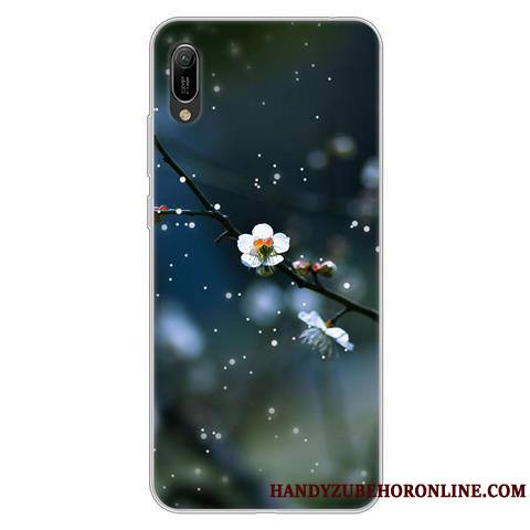 Huawei Y6 2019 Coque Protection Incassable Étui Dessin Animé Personnalité Noir