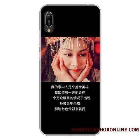 Huawei Y6 2019 Coque Protection Incassable Étui Dessin Animé Personnalité Noir