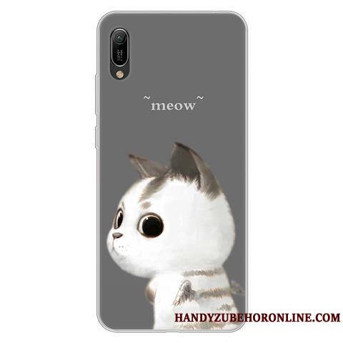 Huawei Y6 2019 Coque Protection Incassable Étui Dessin Animé Personnalité Noir