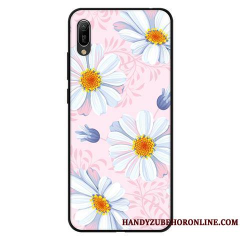 Huawei Y6 2019 Fluide Doux Étui Frais Noir Coque Téléphone Portable Protection