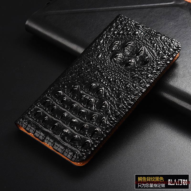 Huawei Y6 2019 Incassable Cuir Véritable Protection Coque De Téléphone Modèle Fleurie Étui Tout Compris