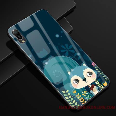 Huawei Y6 2019 Incassable Rouge Dessin Animé Coque De Téléphone Créatif Étui Verre