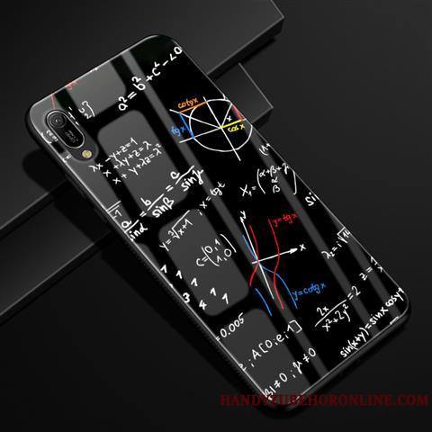 Huawei Y6 2019 Incassable Rouge Dessin Animé Coque De Téléphone Créatif Étui Verre