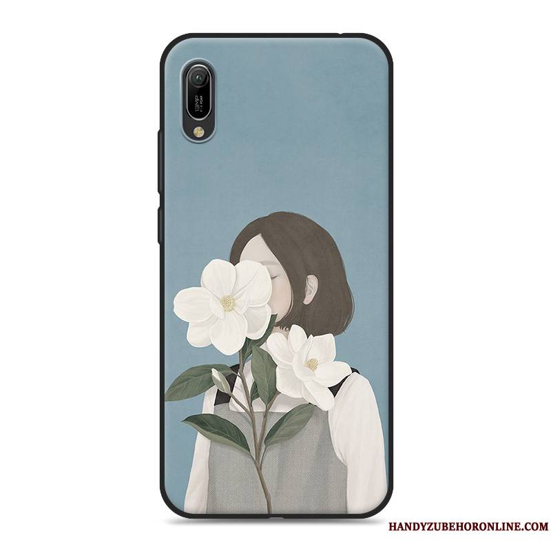 Huawei Y6 2019 Petit Coque De Téléphone Rose Frais Art