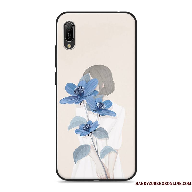 Huawei Y6 2019 Petit Coque De Téléphone Rose Frais Art