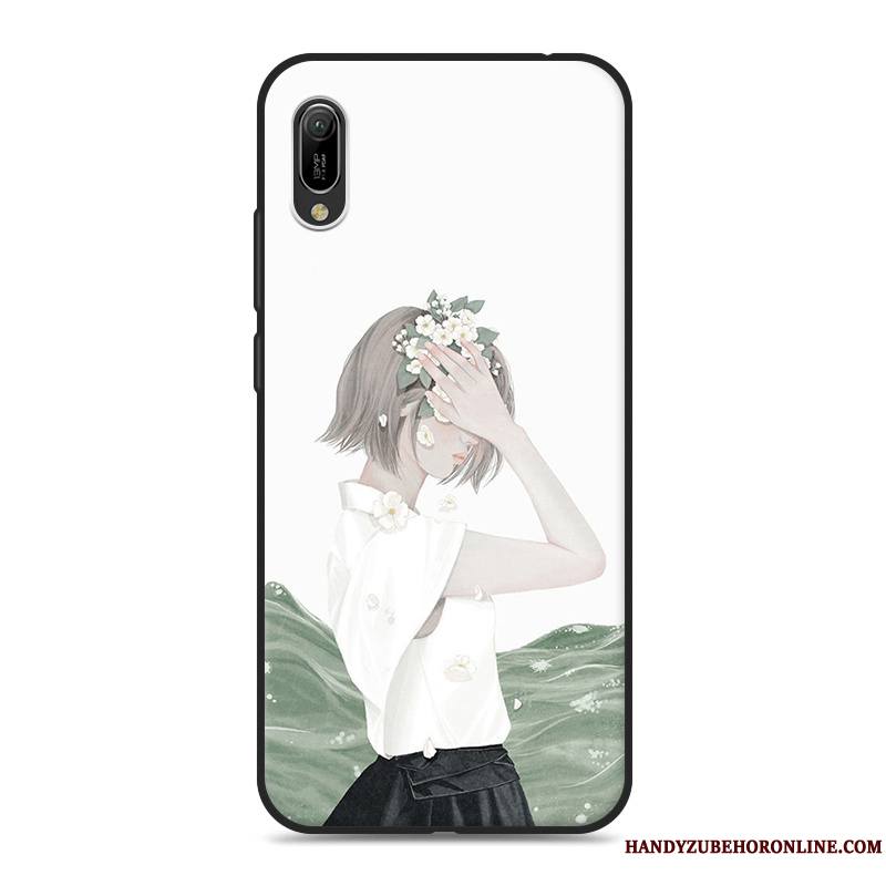 Huawei Y6 2019 Petit Coque De Téléphone Rose Frais Art