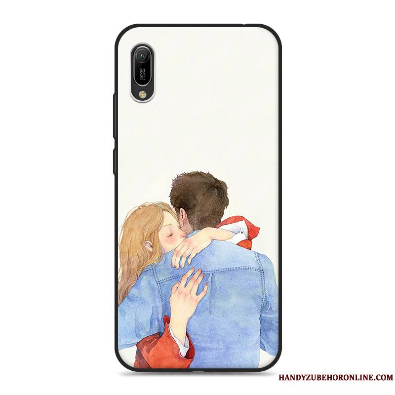 Huawei Y6 2019 Petit Coque De Téléphone Rose Frais Art