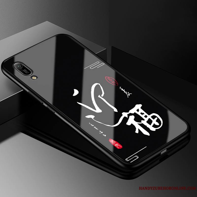 Huawei Y6 2019 Protection Coque Noir Incassable De Téléphone Verre Tout Compris
