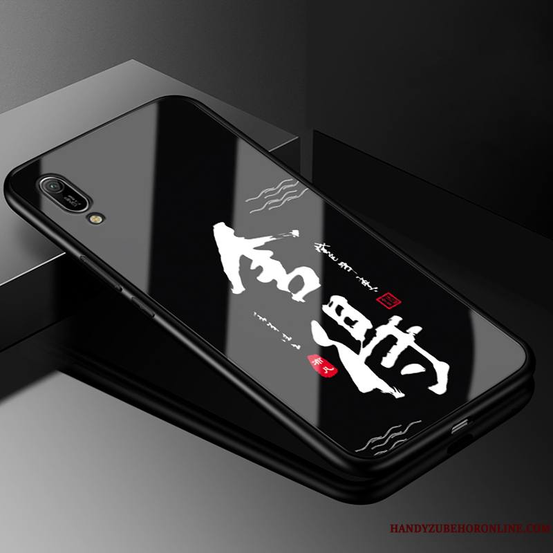 Huawei Y6 2019 Protection Coque Noir Incassable De Téléphone Verre Tout Compris