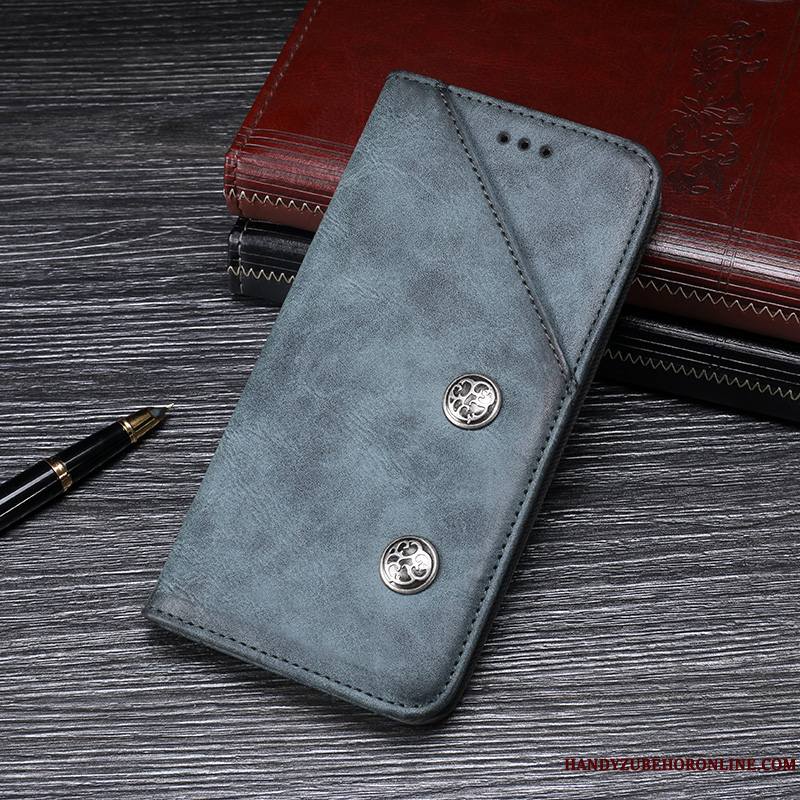 Huawei Y6 2019 Étui Protection Incassable Étui En Cuir Housse Coque De Téléphone