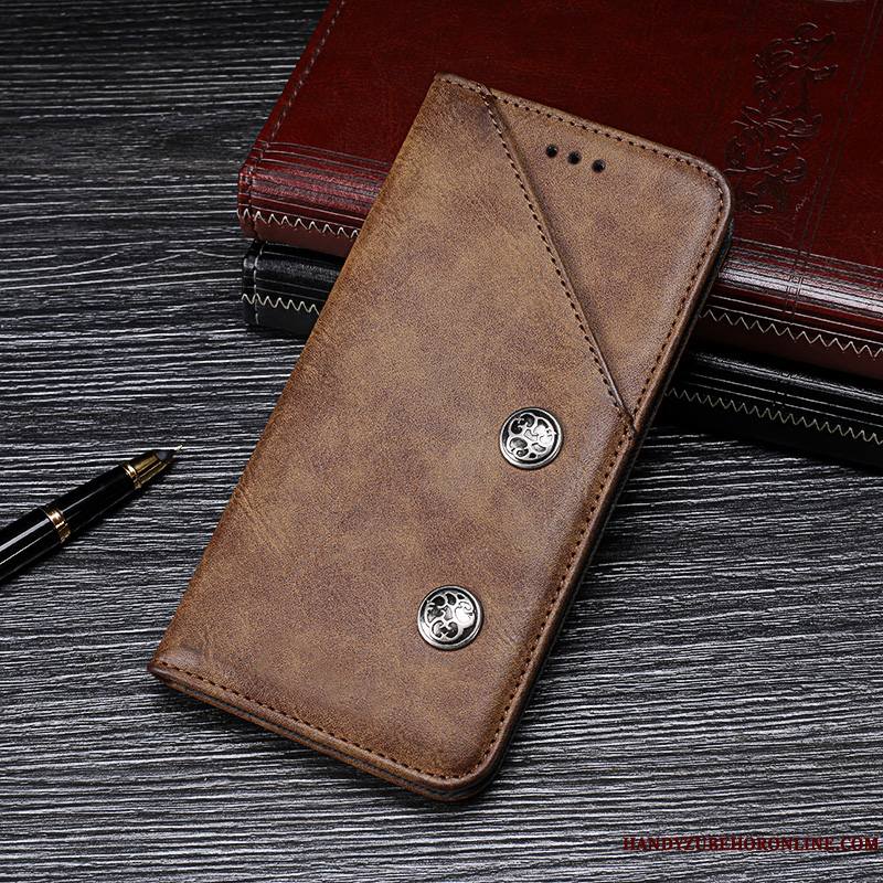 Huawei Y6 2019 Étui Protection Incassable Étui En Cuir Housse Coque De Téléphone