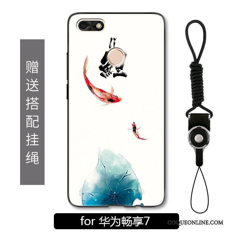 Huawei Y6 Pro 2017 Incassable Encre Peinture Rouge Tout Compris Coque De Téléphone Protection