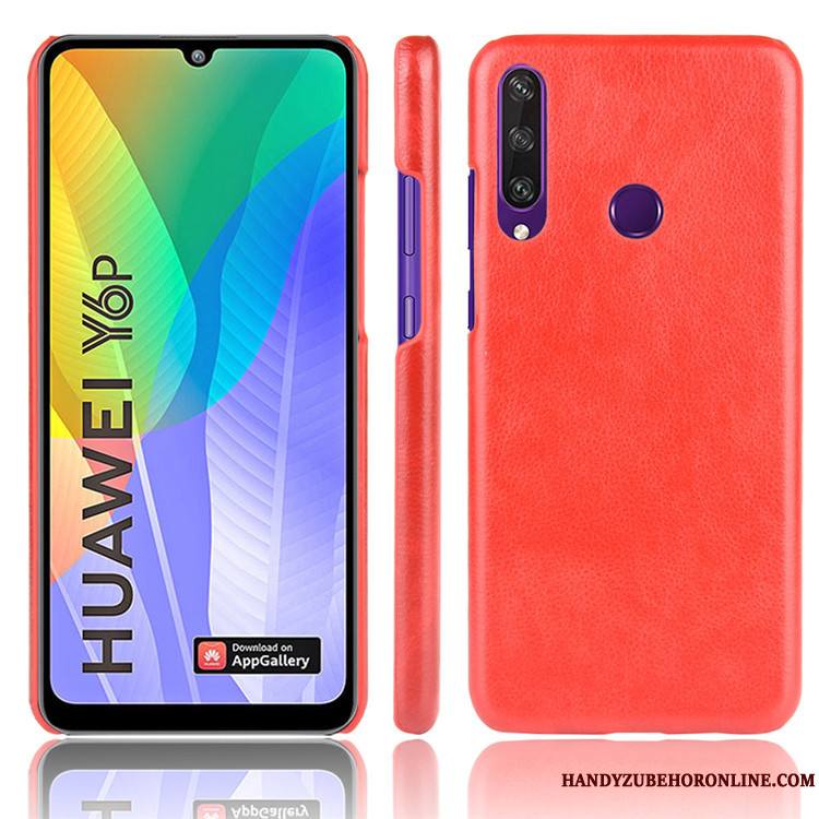 Huawei Y6p Coque De Téléphone Modèle Fleurie Rouge Incassable Difficile Protection Tendance